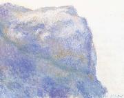 Claude Monet On the Cliff at Le Petit Ailly painting